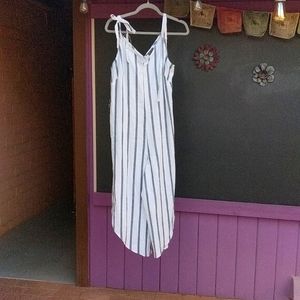 Vince Camuto striped linen romper